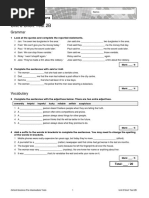 Oxford Solutions Pre-Int Progress Test Unit 2 A | PDF | Mount Everest