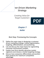 Customer-Driven Marketing Strategy PMS