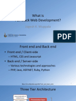 What Is Full Stack Web Development?: Jogesh K. Muppala