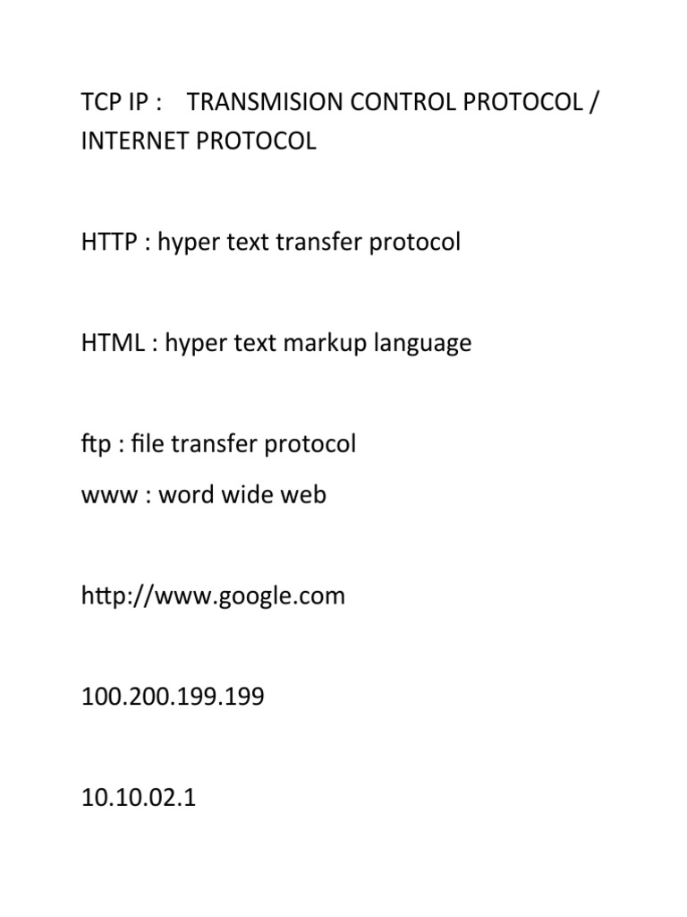 Understanding TCP/IP and Web Protocols | PDF