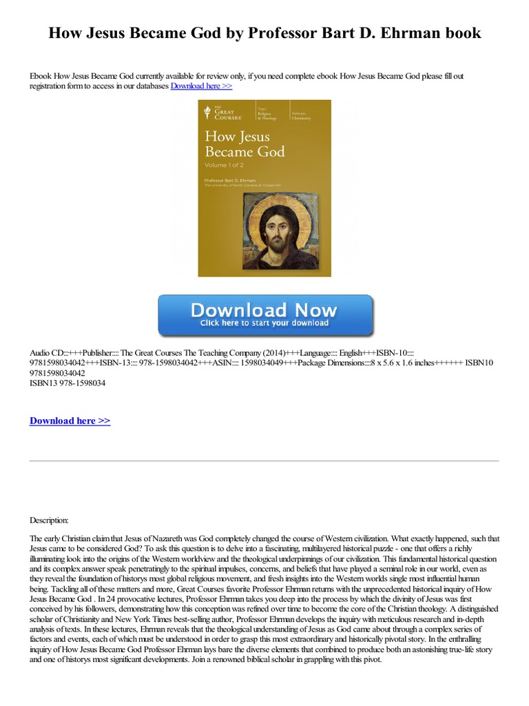 Exploring How Jesus Came to Be Considered Divine in Western