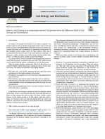 Soil Biology and Biochemistry