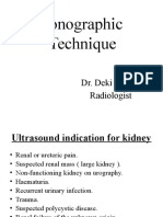Scanning Technique of Kidneys