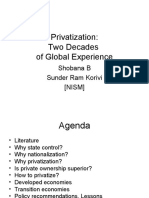 Privatization: Two Decades of Global Experience: Shobana B Sunder Ram Korivi (NISM)