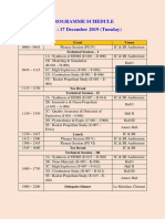 Programme Schedule for Day 2 of Conference