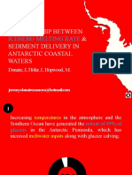 Relationship Between & Sediment Delivery in Antarctic Coastal Waters