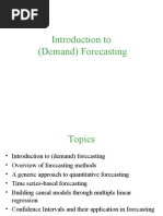 Introduction To (Demand) Forecasting