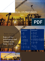 Rational Expression: Grade 8