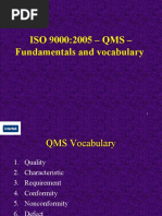 ISO 9000:2005 - QMS - Fundamentals and Vocabulary