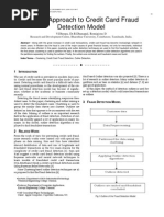 A Novel Approach To Credit Card Fraud Detection Model