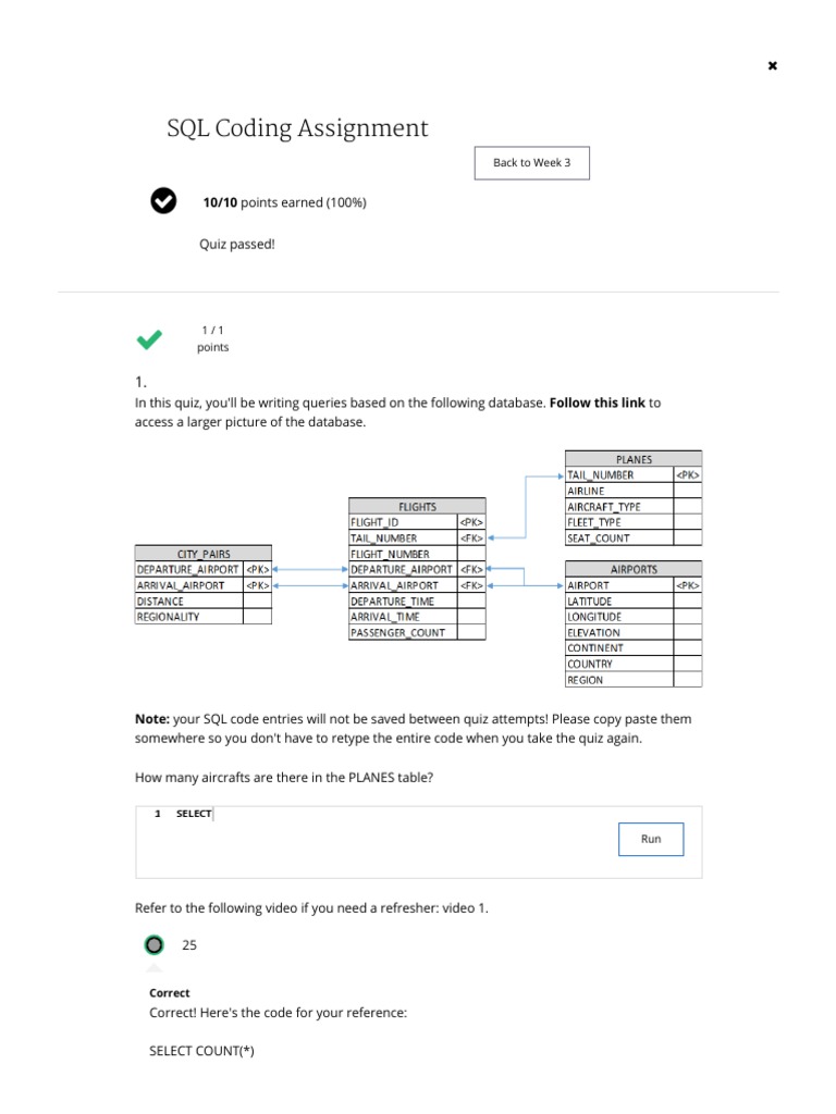 SQL Coding Assignment: Back To Week 3 | PDF | Sql | Databases