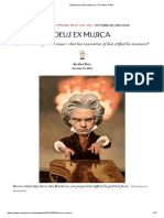 Deus Ex Musica: Beethoven Transformed Music-But Has Veneration of Him Sti Ed His Successors?