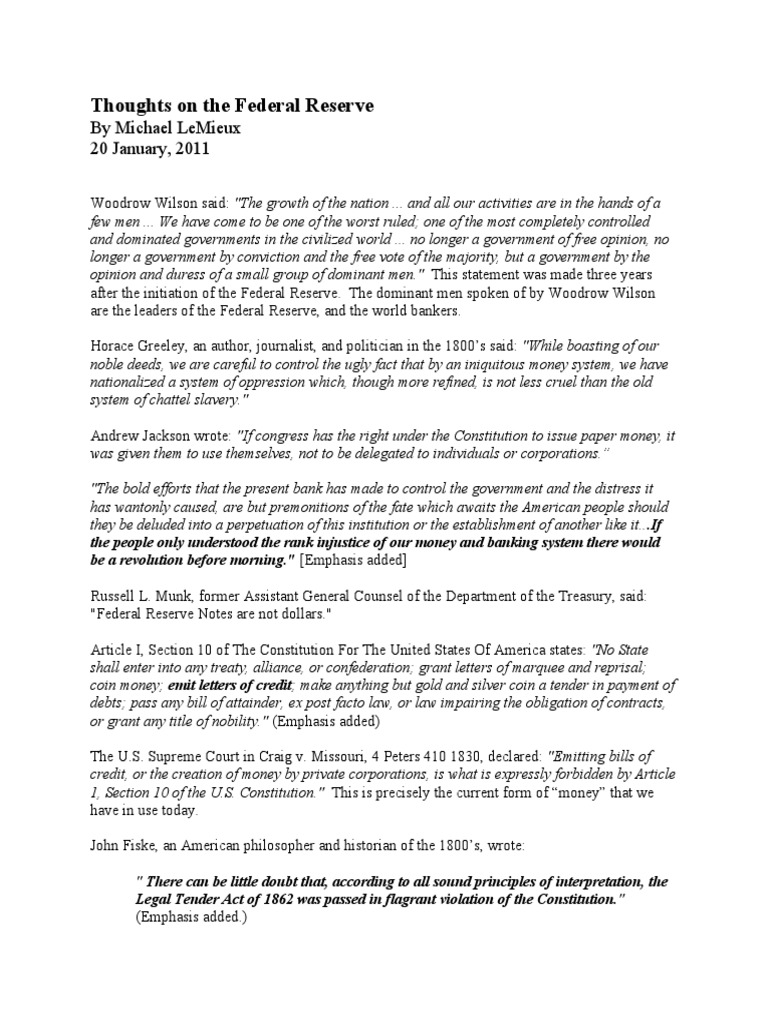 Federal Reserve Legal Lending Limit