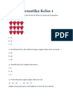 Soal Matematika Kelas 1