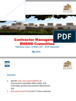 QU EHSMS Training - Contractor Management Training Presenstation