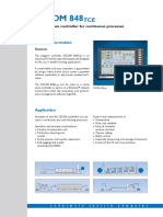 SECOM 848: Touch Screen Controller For Continuous Processes