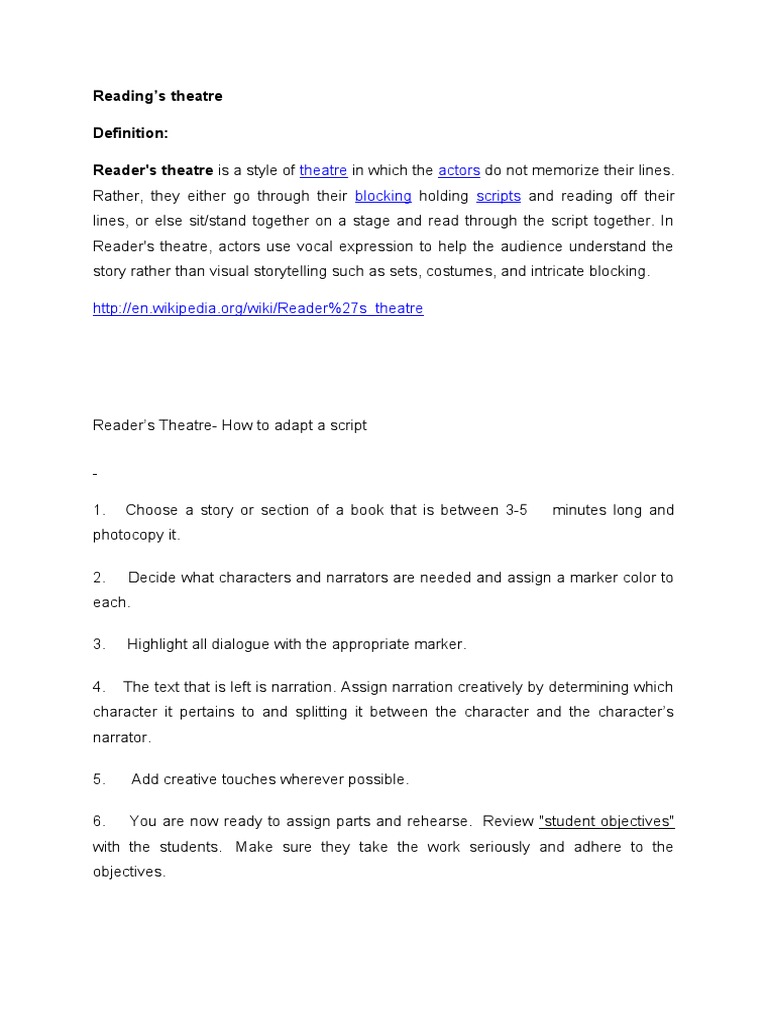 Understanding Theatre Blocking | PDF | Theatre | Actor