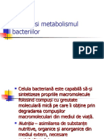 Nutritia Si Metabolismul Bacteriilor