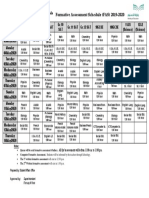 Formative Assessment Schedule (FAS) 2019-2020: Al-Rowad International Schools Boys Section Gr. 7