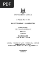 Download 100 marks project on export procedure and documentation finally completed by HEm ANt SN47350334 doc pdf
