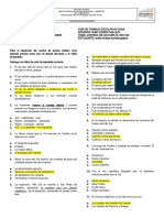 Control de Lectura Mio Cid Grado Decimo 2020