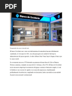 Reseña Del Banco Occidente Y Liderazgo