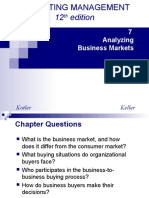 12 Edition: 7 Analyzing Business Markets
