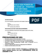 PROTOCOLO DIOXIDO DE CLORO COVID 19 POSITIVO