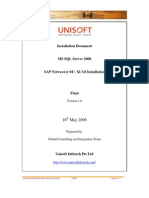 Installation Document MS SQL Server 2000 SAP Netweaver 04'-XI 3.0 Installation