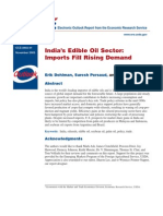 India's Edible Oil Sector: Imports Fill Rising Demand: Electronic Outlook Report From The Economic Research Service