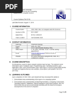 I. Course Information: Cbarreto1@nova - Edu