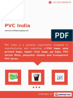 PVC India: PVC India Is A Growing Organization Engaged in Manufacturing and Exporting of PVC Bags, Poly