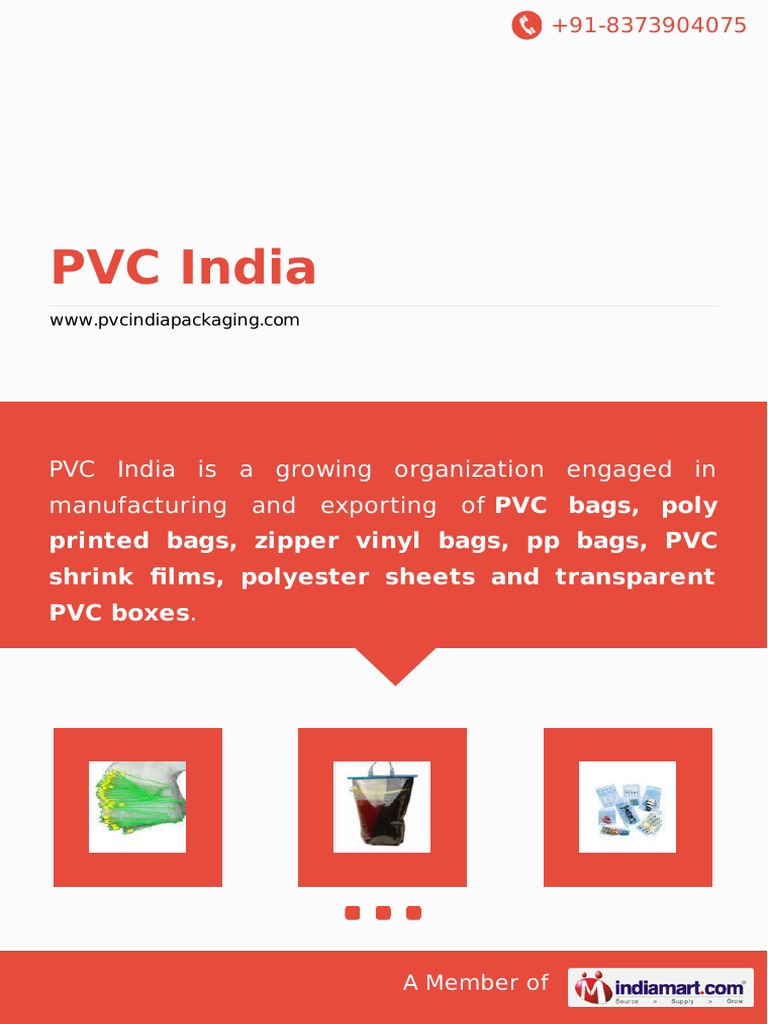 PVC India: PVC India Is A Growing Organization Engaged in Manufacturing ...