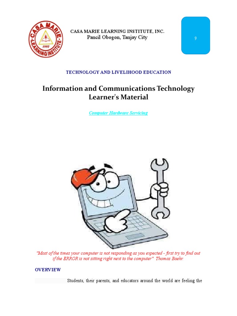 Grade 9 Module Computer Installation | PDF | Computer Data Storage ...
