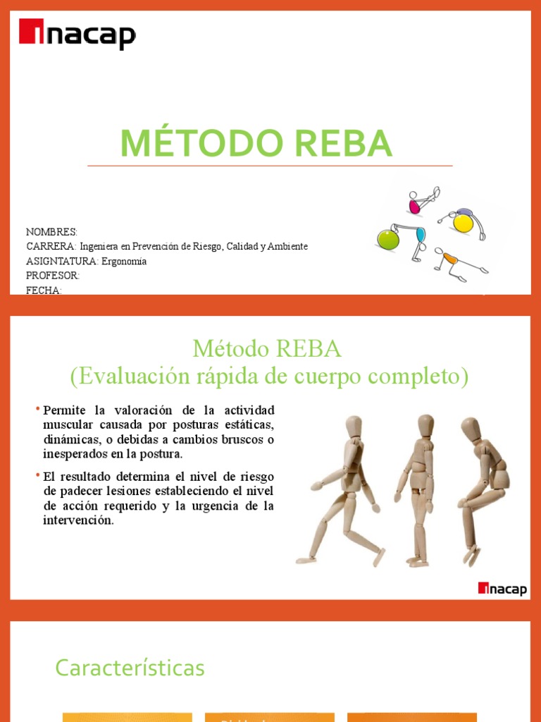Presentación Metodo REBA | PDF | Factores humanos y ergonomía | Science