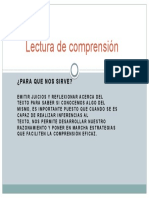 Lectura de Comprensión