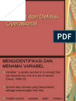 XI-Variabel Dan Definisi Operasional