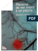 Maneras de Ver Morir A Un Pajaro de Alejandra Correa (Poesía)