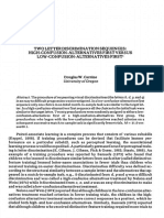 Two Letter Discrimination Sequences: High-Confusion-Alternatives First Versus Low-Confusion-Alternatives First