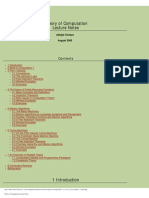 Theory of Computation Lecture Notes - Abhijat Vichare