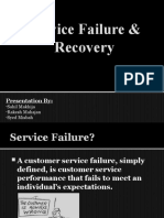 Service Failure & Recovery: Presentation by