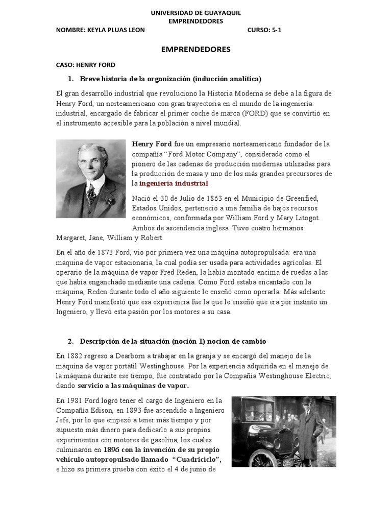 Henry Ford | PDF | Compania de motores ford | Iniciativa empresarial, image size:768x1024