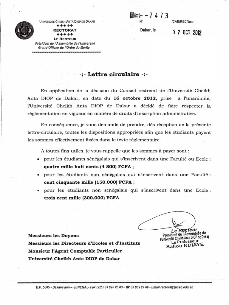 Lettrecirculaire 2 Pdf Pdf