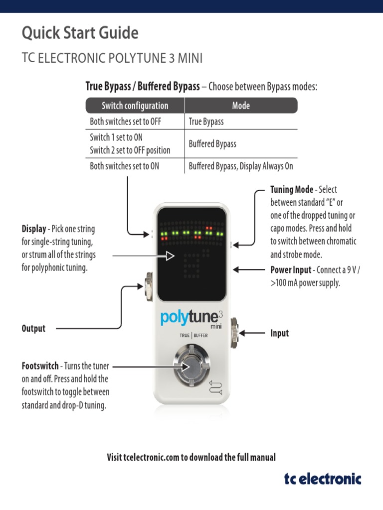 TC Electronic POLYTUNE 3 MINI | PDF
