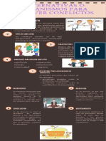 Infografia Alternativas o Mecanismos para Resolver Conflictos PDF