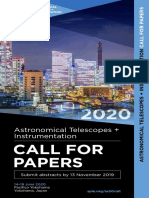 Call For Papers: Astronomical Telescopes + Instrumentation