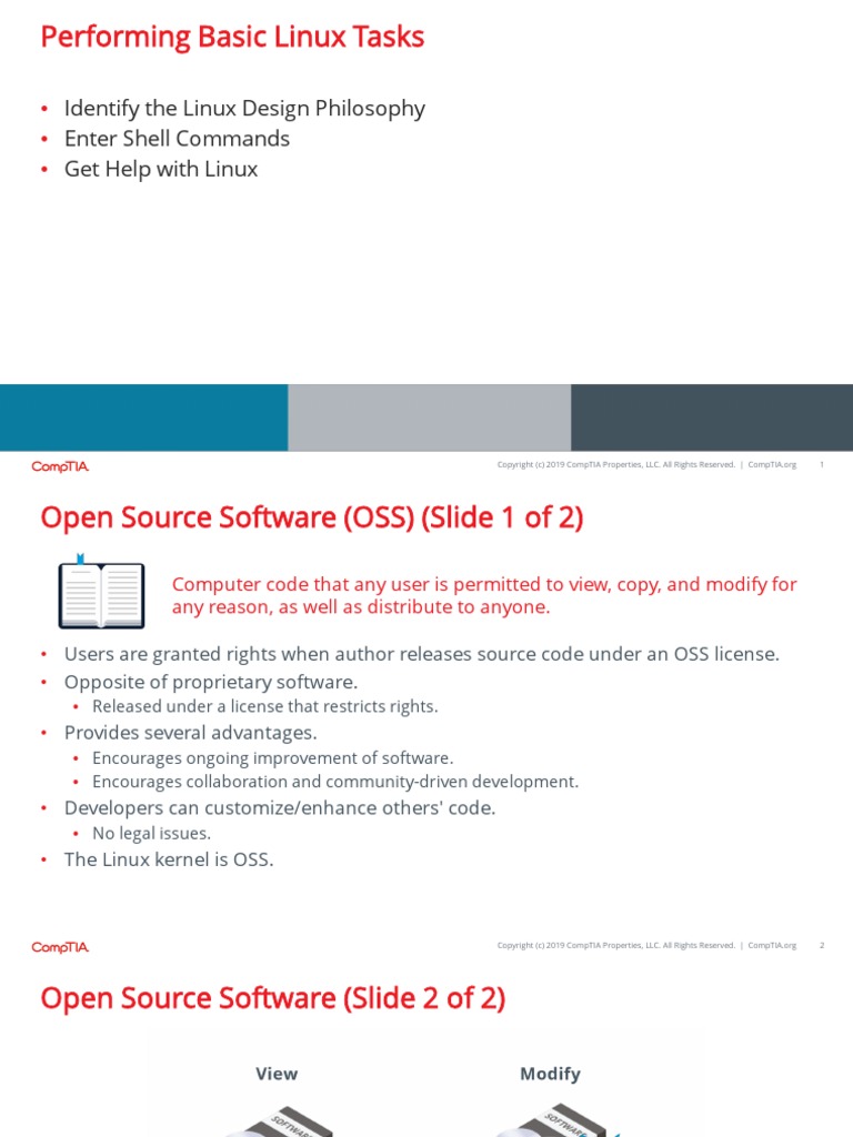 Topic 1 Intro To Linux | PDF | Command Line Interface | Free Software