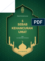 Materi Khutbah Jumat 5 Sebab Kehancuran Umat Dakwah - Id - PDF