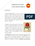 Relación Entre Fármaco, Droga, Medicamento y Las Plantas