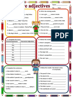 Adjectivos Posesivos para Evaluacion